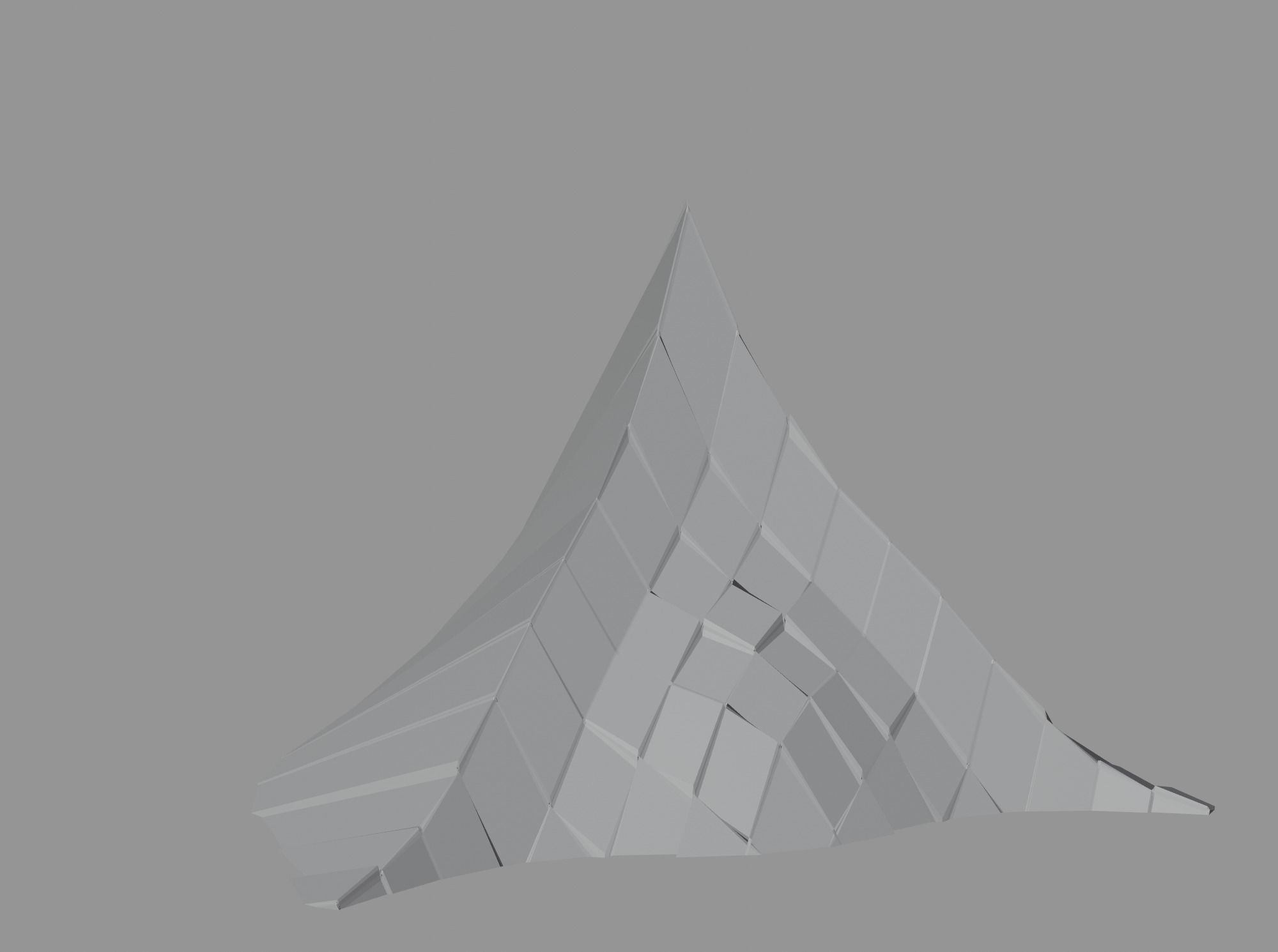 Peak Structure 3rd Version Low-poly 3D model_9