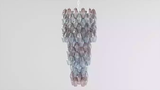 Venini Poliedri Ceiling Lamp Low-poly 3D model