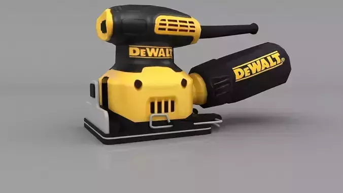 DEWALT Sheet Palm Grip Sander DWE6411K Low-poly 3D model