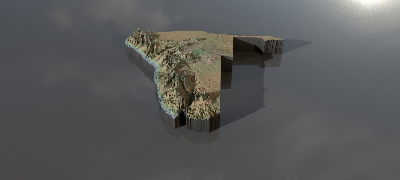 Collection of heightmaps and geometry for Namibia Texture_1