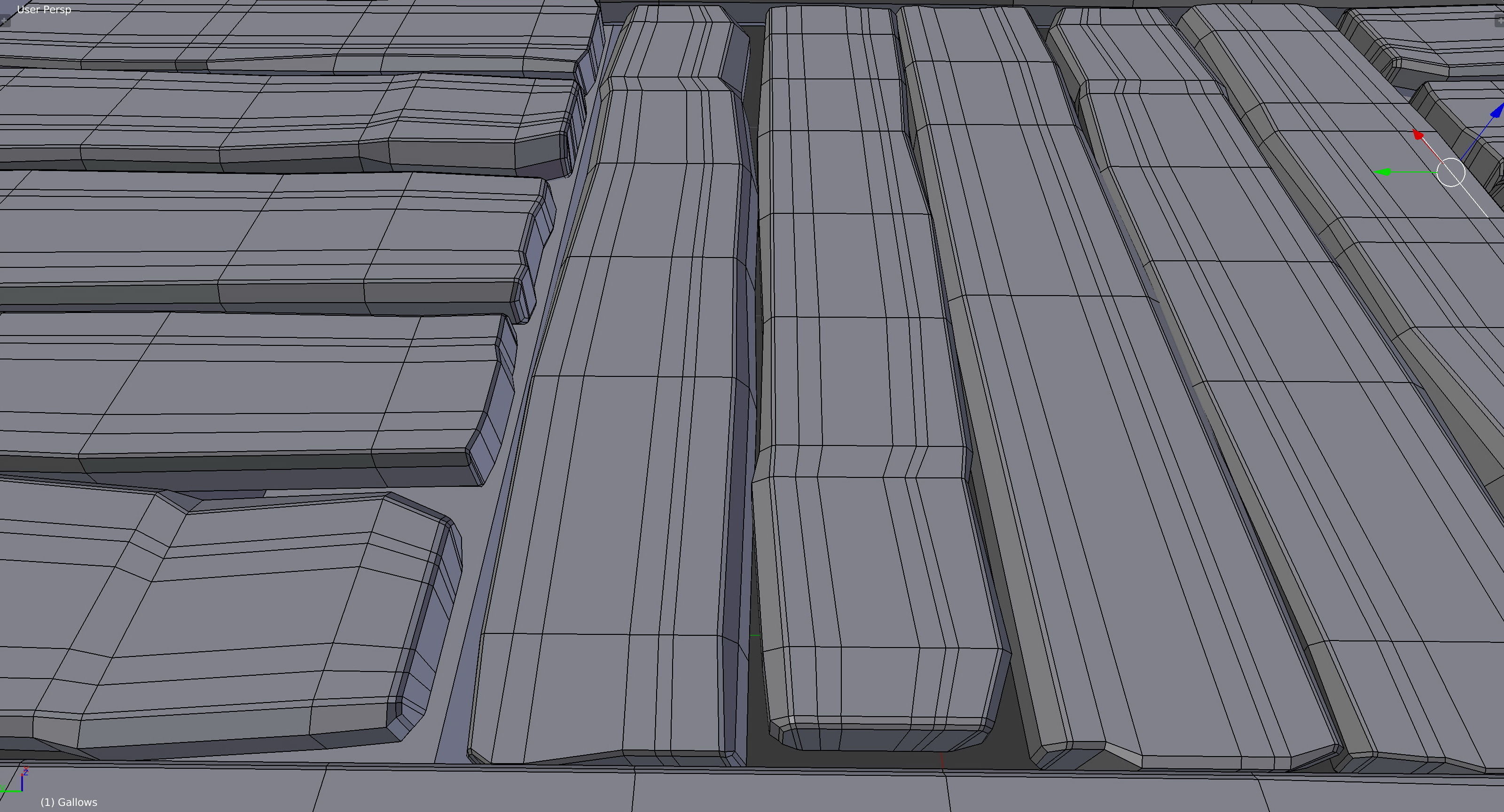 Medieval Gallows Low-poly 3D model_20