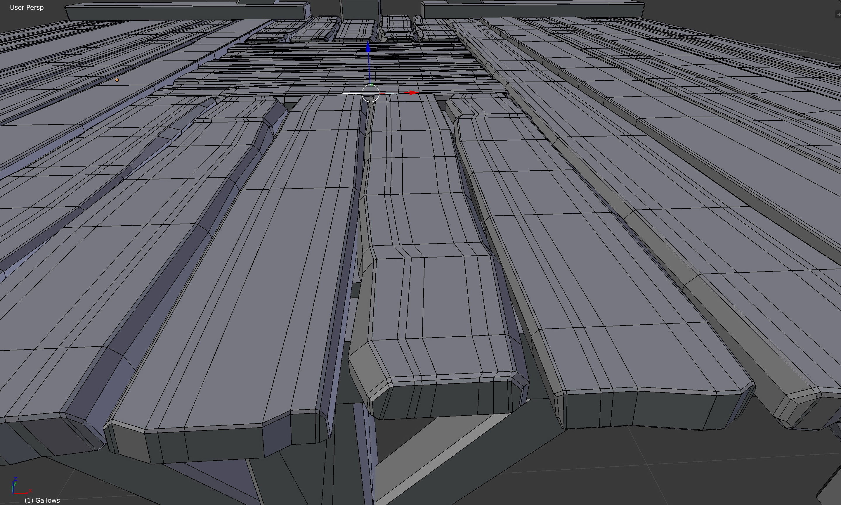 Medieval Gallows Low-poly 3D model_19