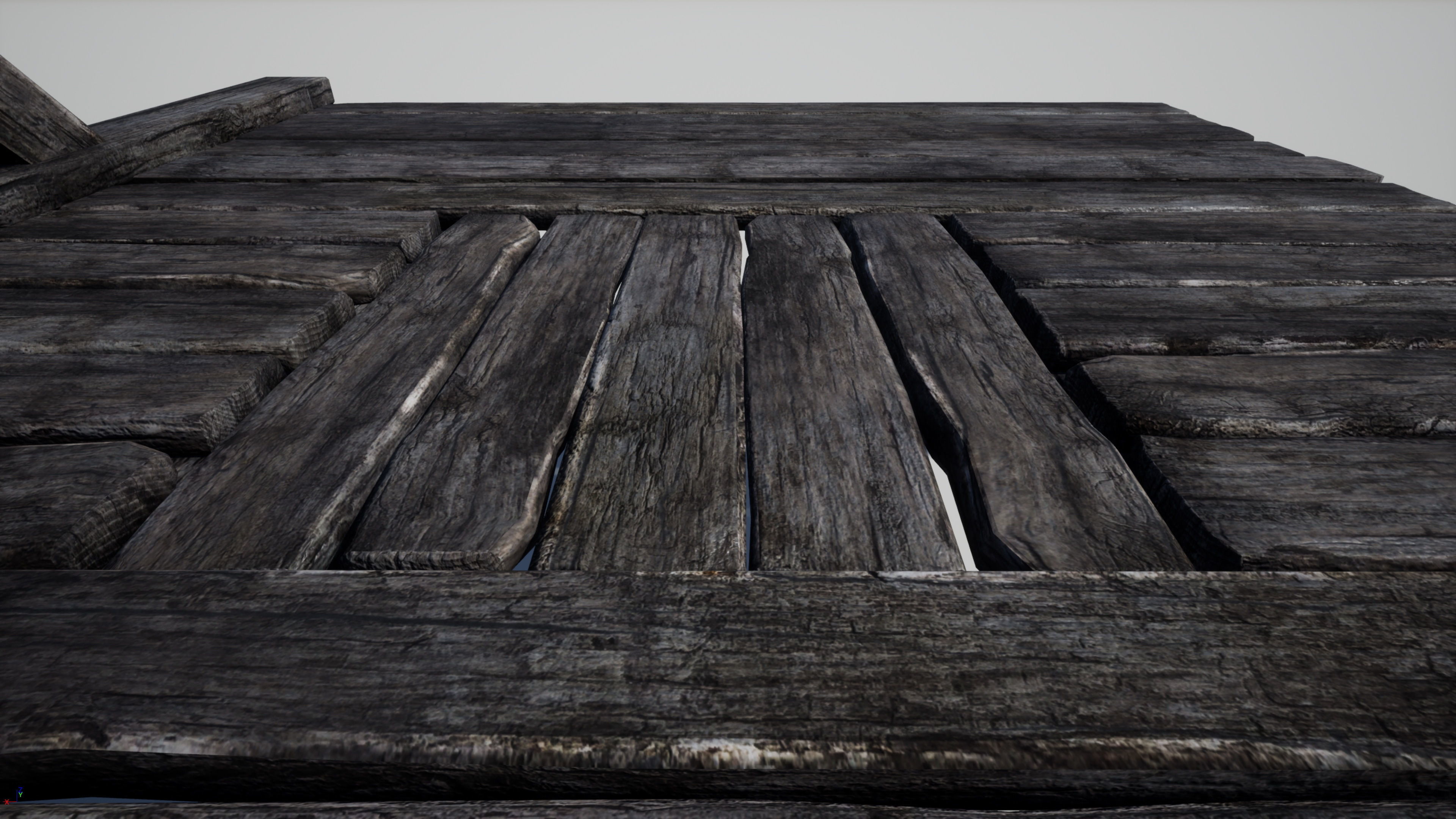 Medieval Gallows Low-poly 3D model_4