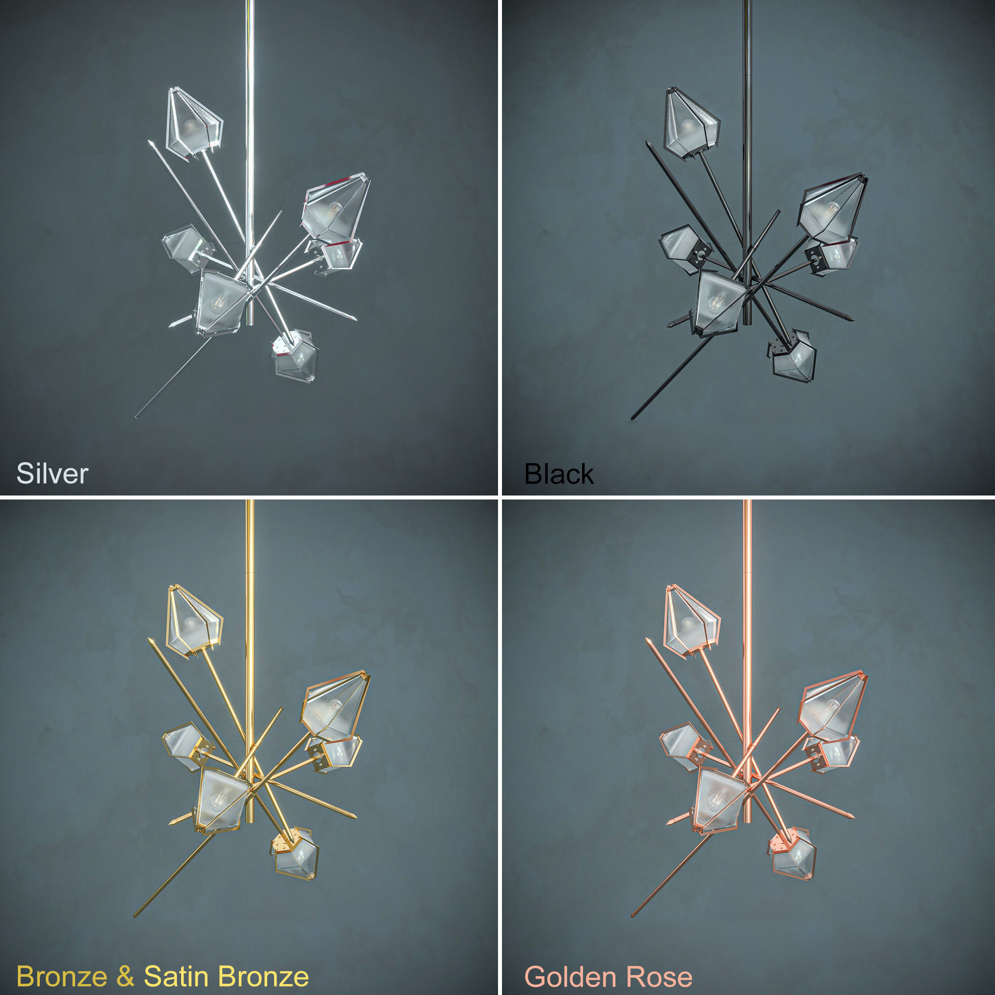 Harlow-Small Chandelier  3D model_1