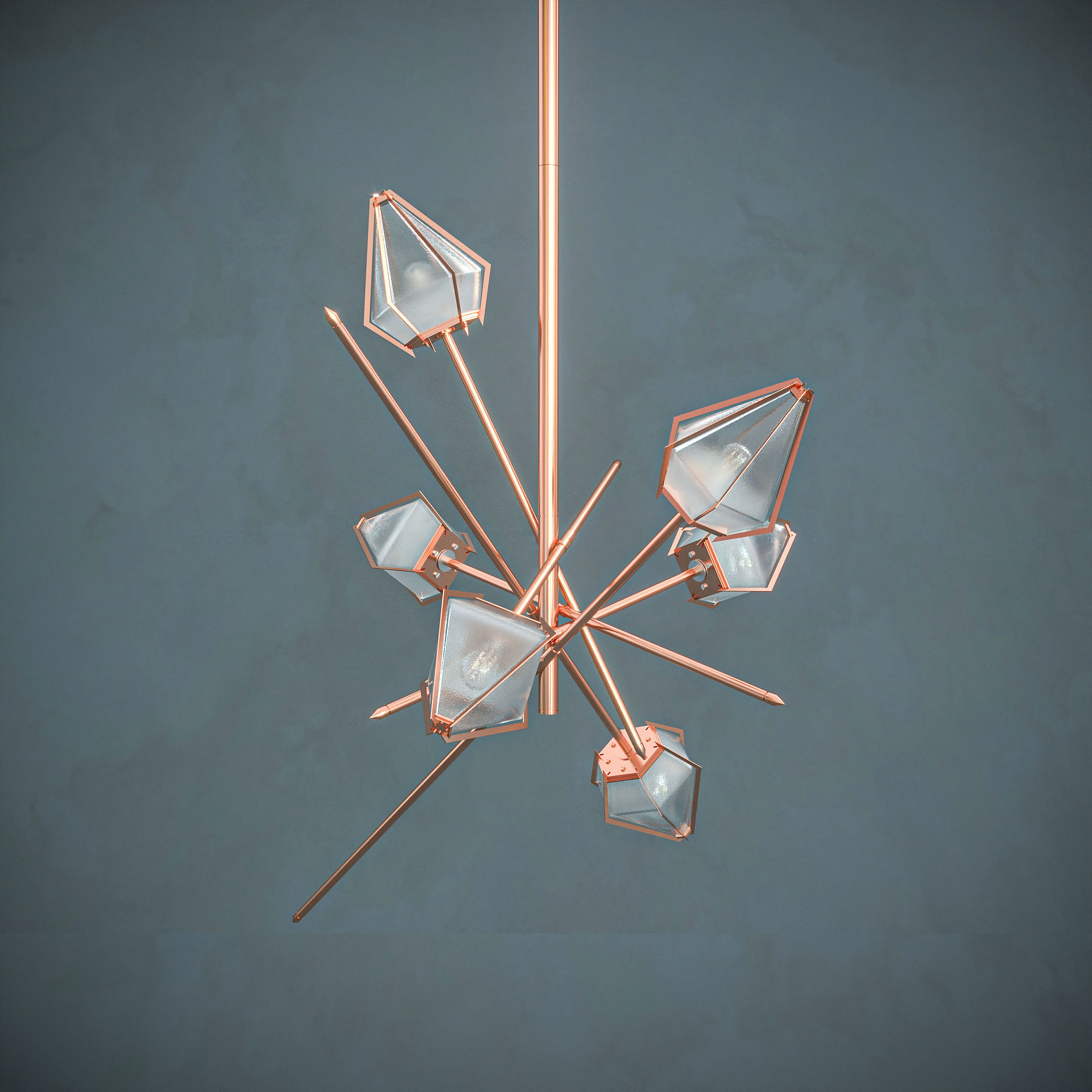 Harlow-Small Chandelier  3D model_2