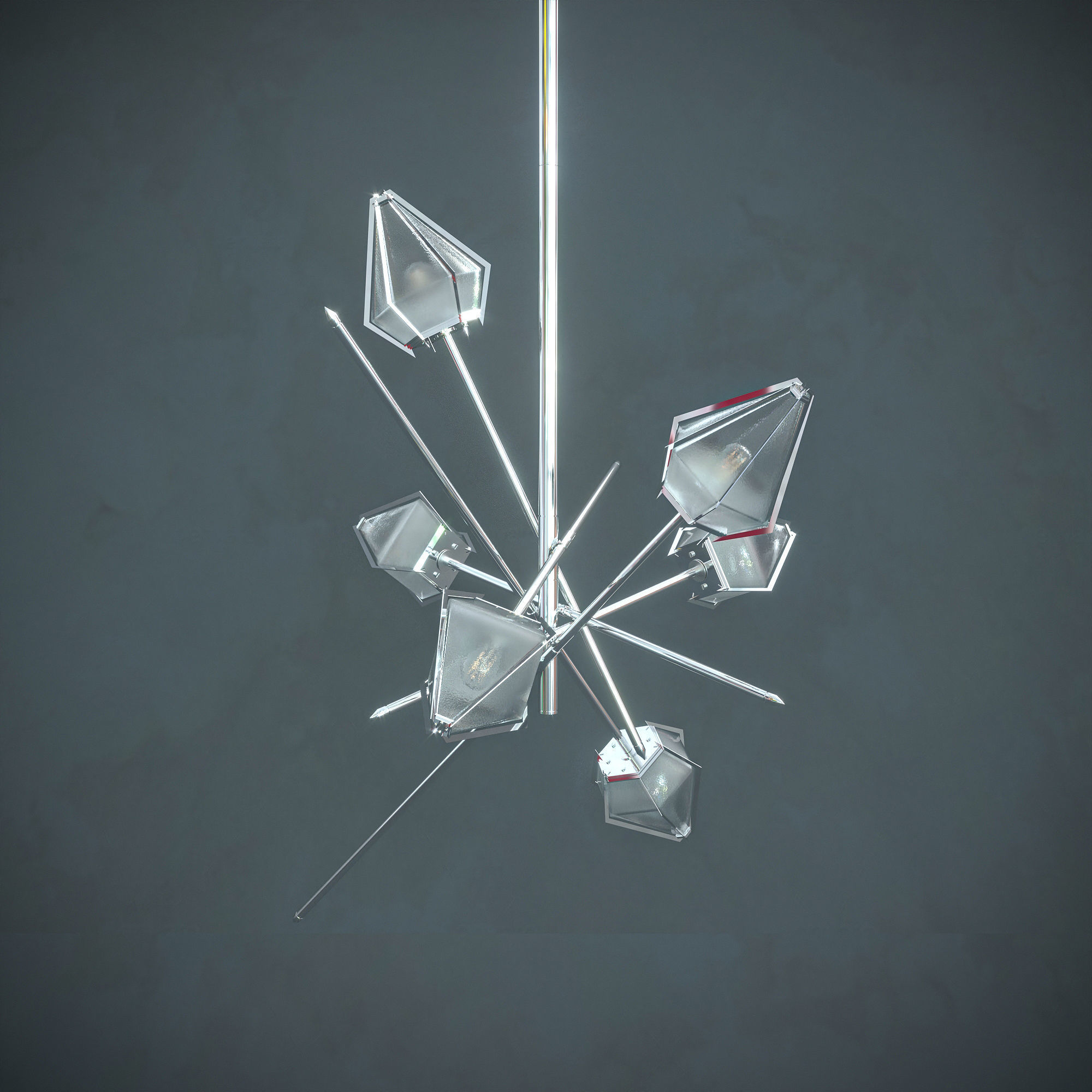 Harlow-Small Chandelier  3D model_6