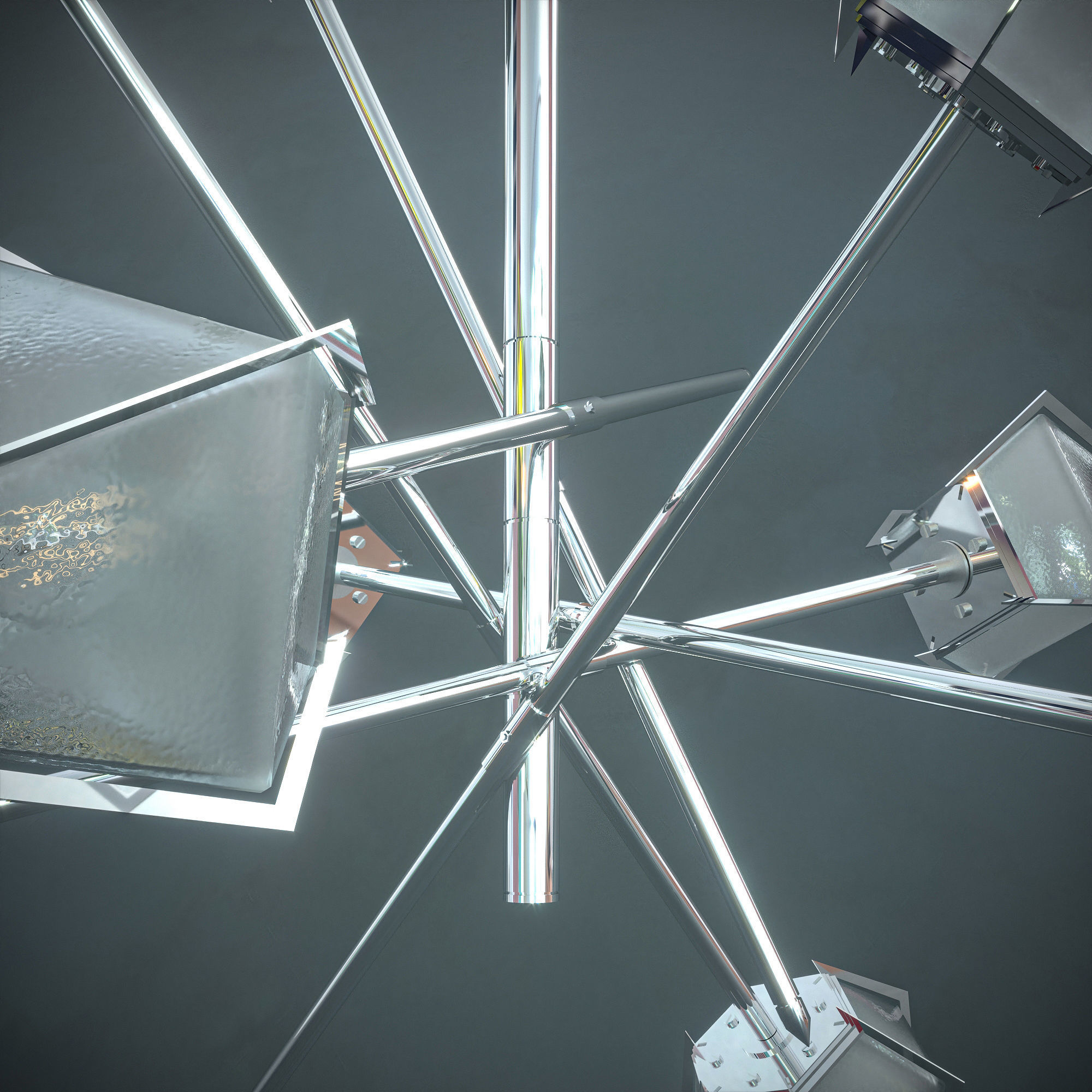 Harlow-Small Chandelier  3D model_7