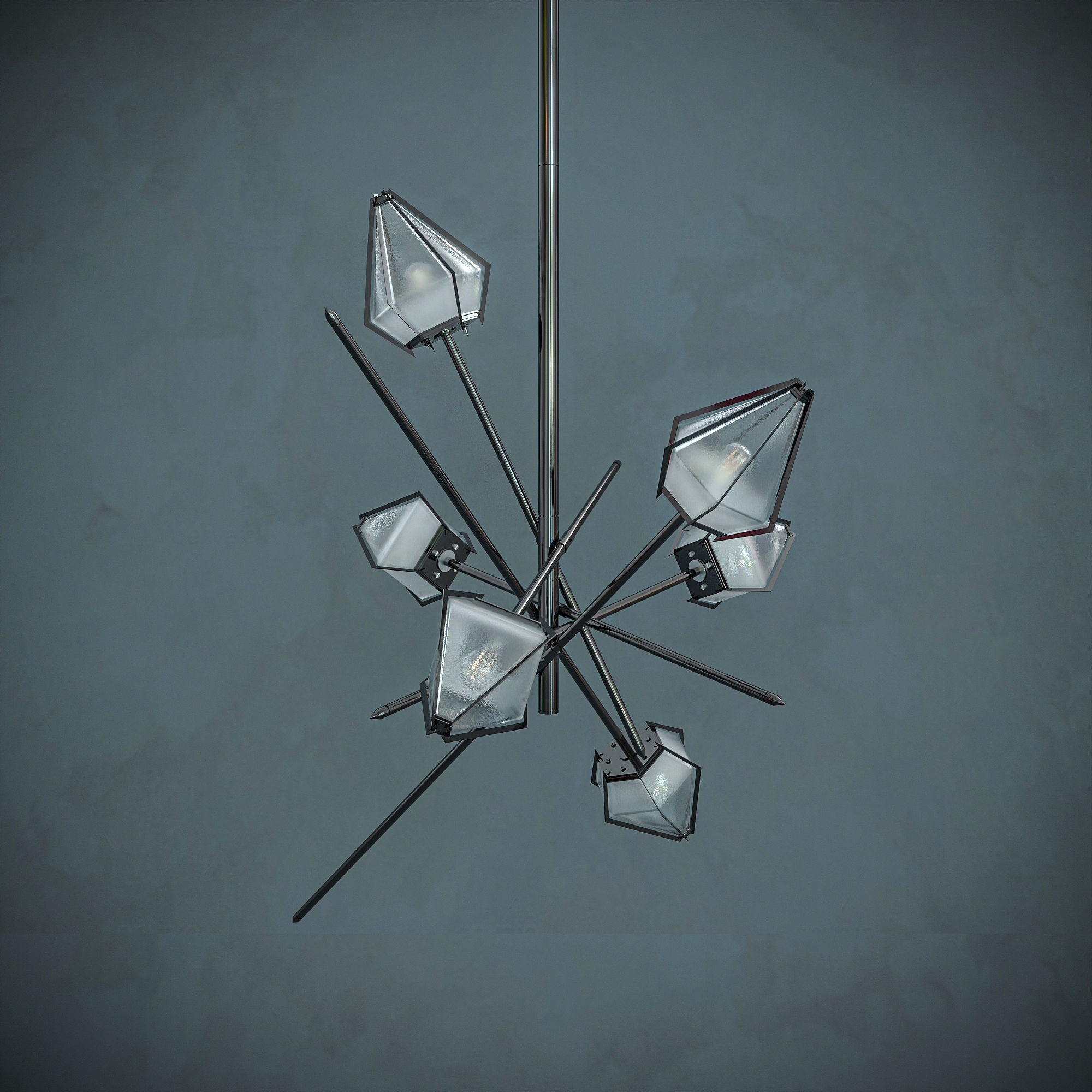Harlow-Small Chandelier  3D model_8