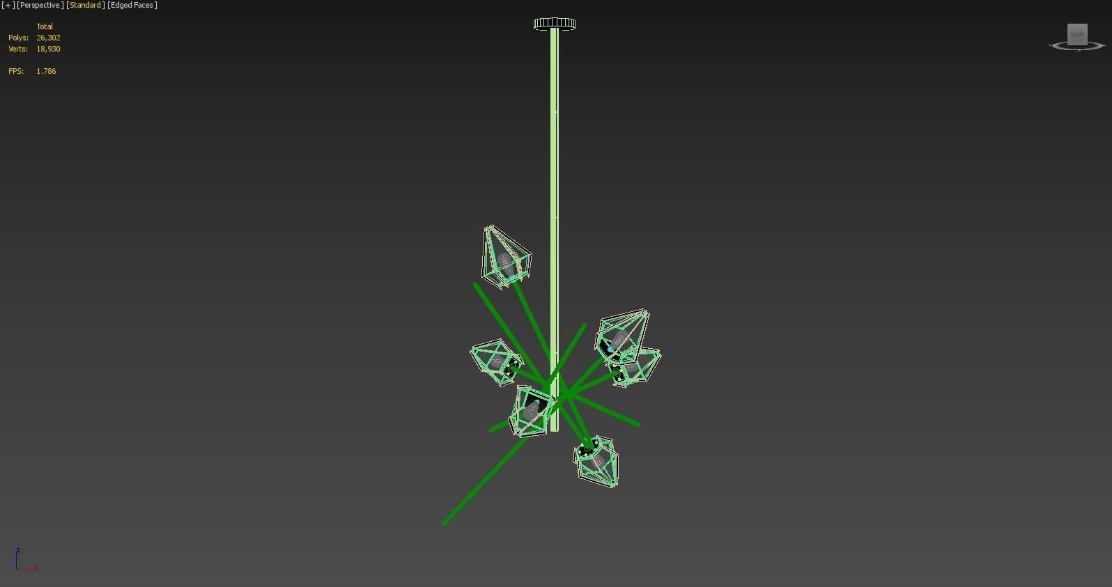 Harlow-Small Chandelier  3D model_12