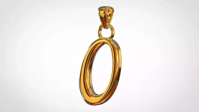 Nautilus Pompilius Font O Pendant 3D print model