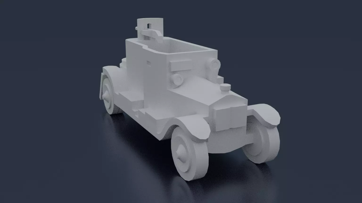 Minerva Armored Car 3D print model_0