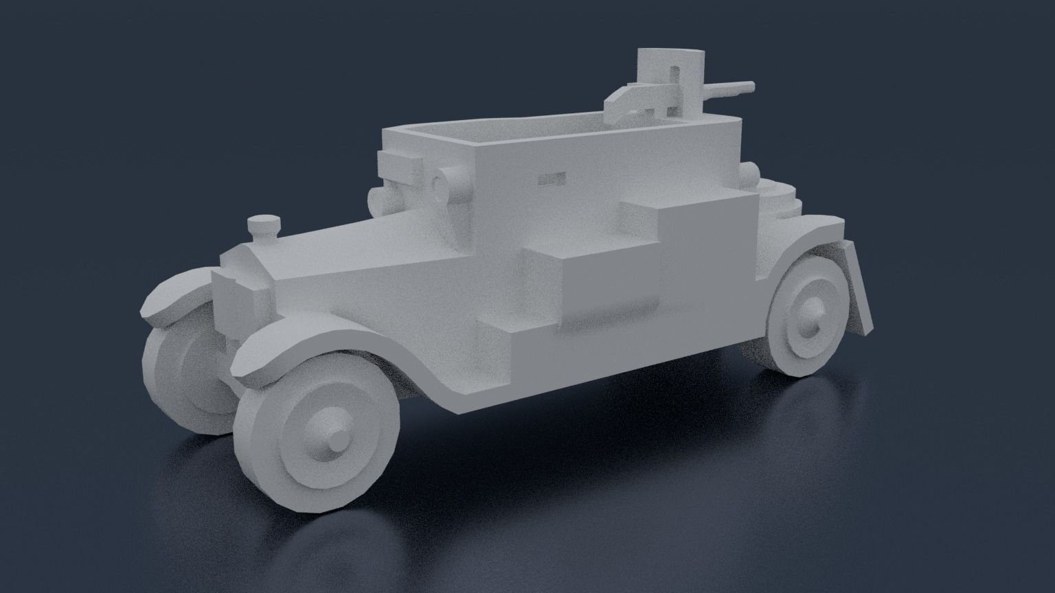 Minerva Armored Car 3D print model_2