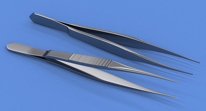 Dissecting Forceps - V-Ray 3D model