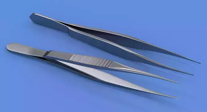 Dissecting Forceps - V-Ray 3D model