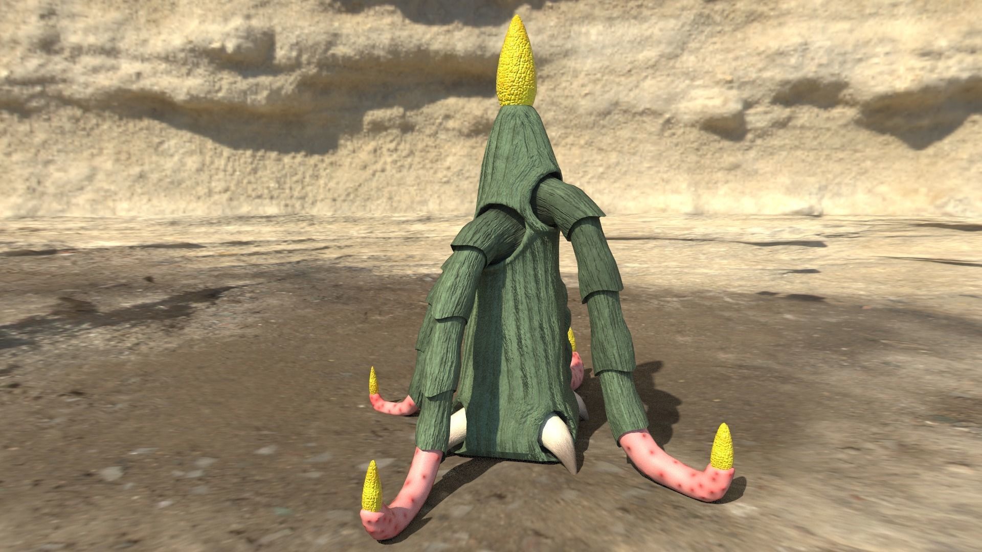 alien plants Low-poly 3D model_14