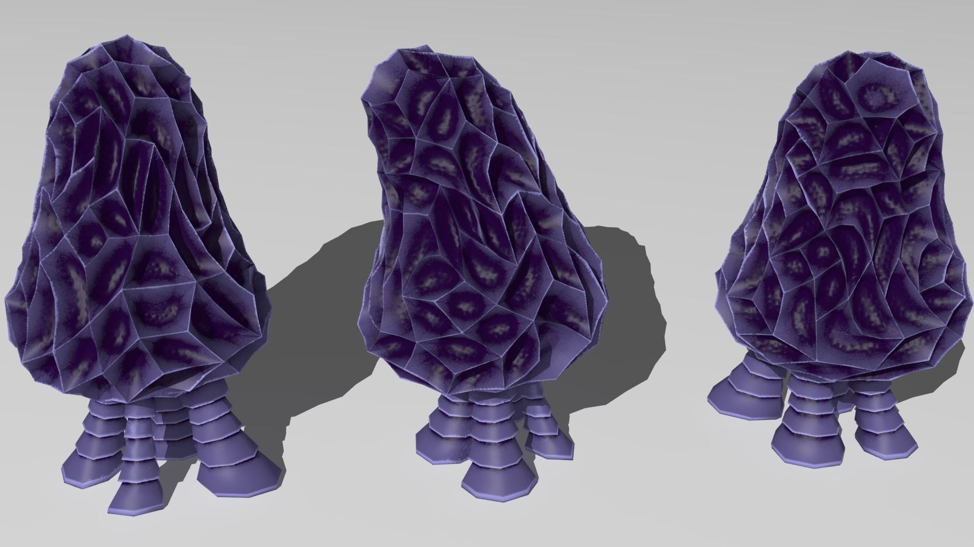 alien plants Low-poly 3D model_8