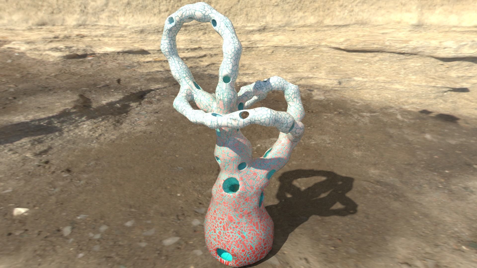 alien plants Low-poly 3D model_13