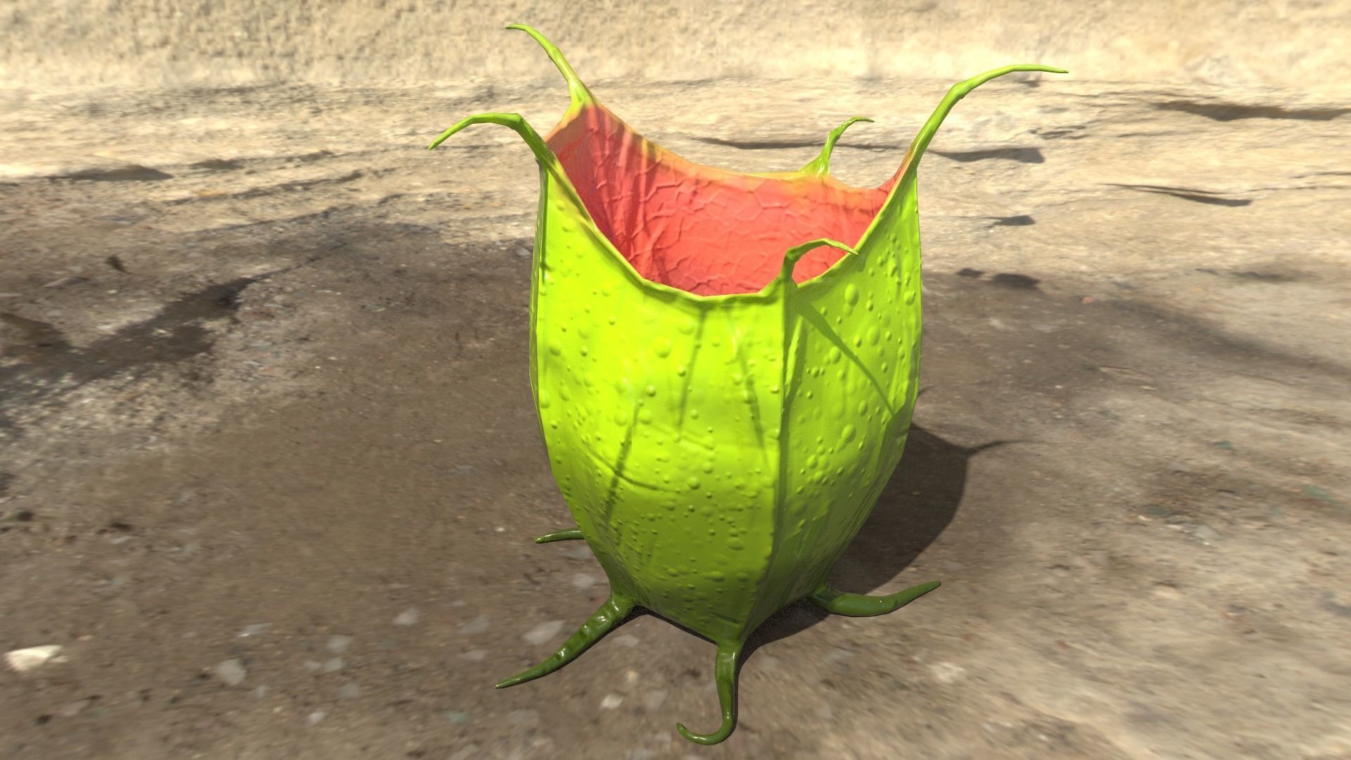 alien plants Low-poly 3D model_18
