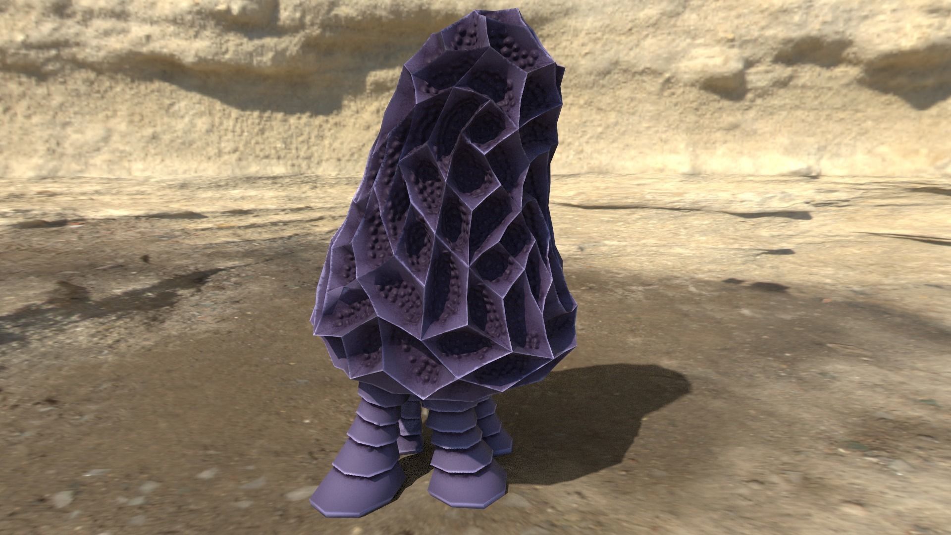 alien plants Low-poly 3D model_16