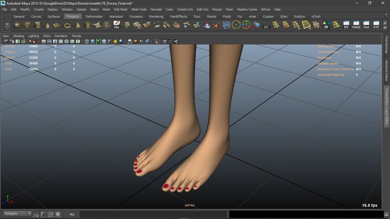 Donna cartoon Female character  3D print ready 3D model_48