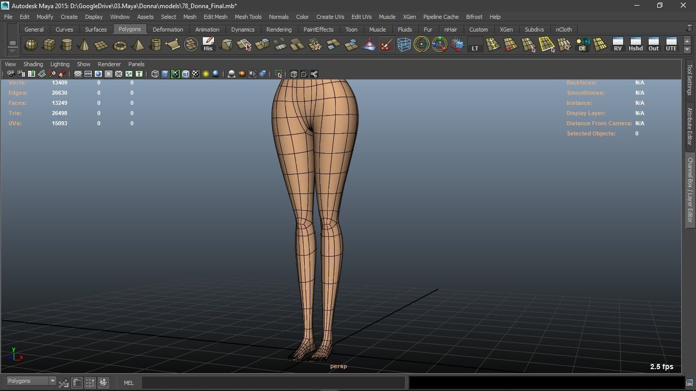 Donna cartoon Female character  3D print ready 3D model_45