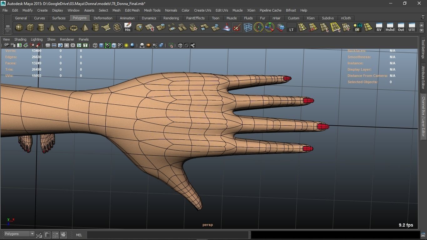 Donna cartoon Female character  3D print ready 3D model_39