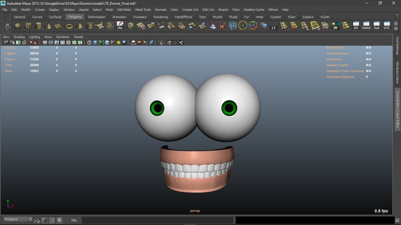 Donna cartoon Female character  3D print ready 3D model_52