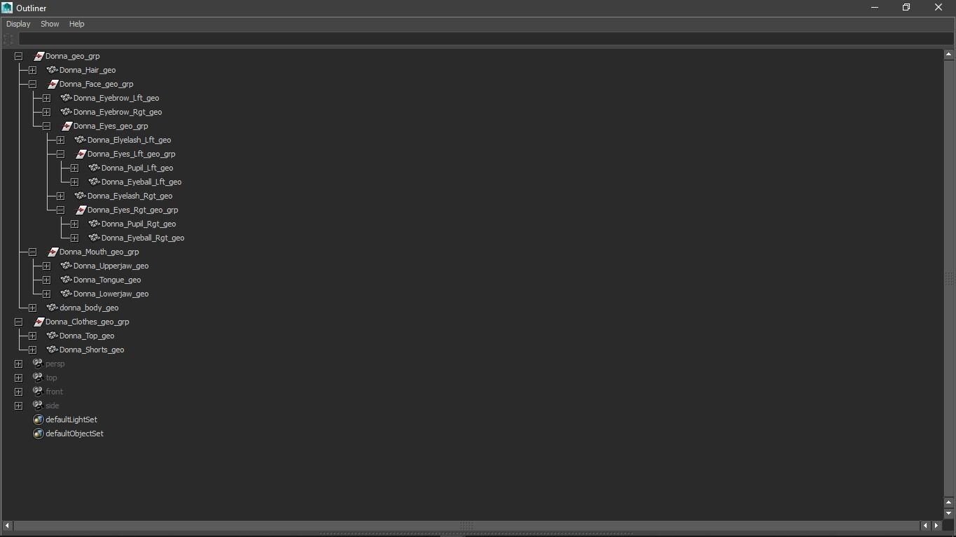 Donna cartoon Female character  3D print ready 3D model_59