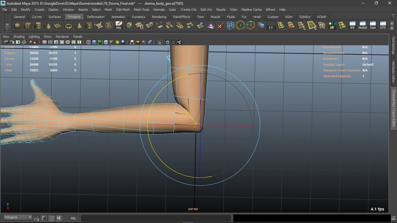 Donna cartoon Female character  3D print ready 3D model_65