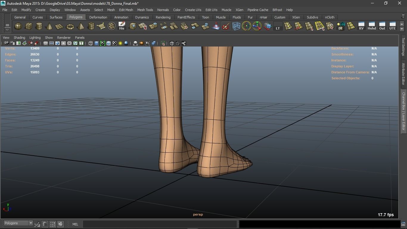 Donna cartoon Female character  3D print ready 3D model_51