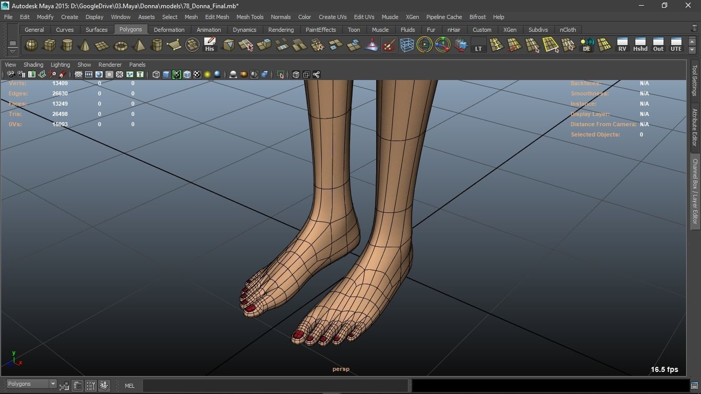 Donna cartoon Female character  3D print ready 3D model_49