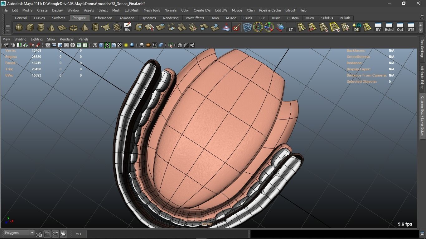 Donna cartoon Female character  3D print ready 3D model_55