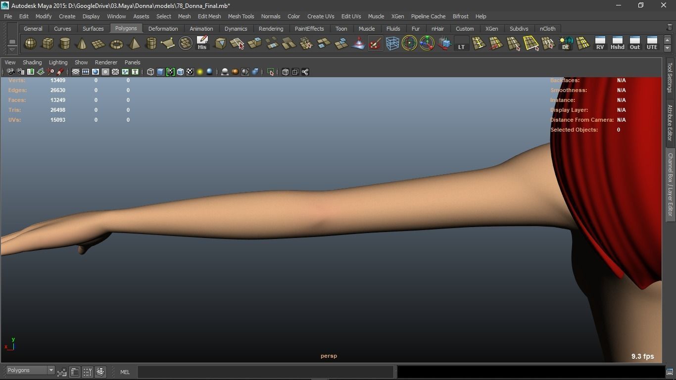 Donna cartoon Female character  3D print ready 3D model_60