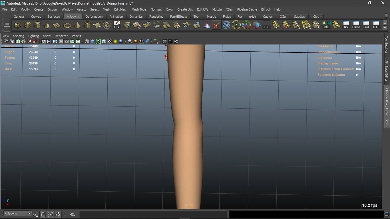 Donna cartoon Female character  3D print ready 3D model_62