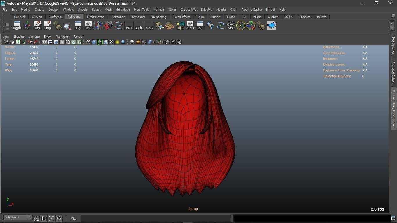 Donna cartoon Female character  3D print ready 3D model_82