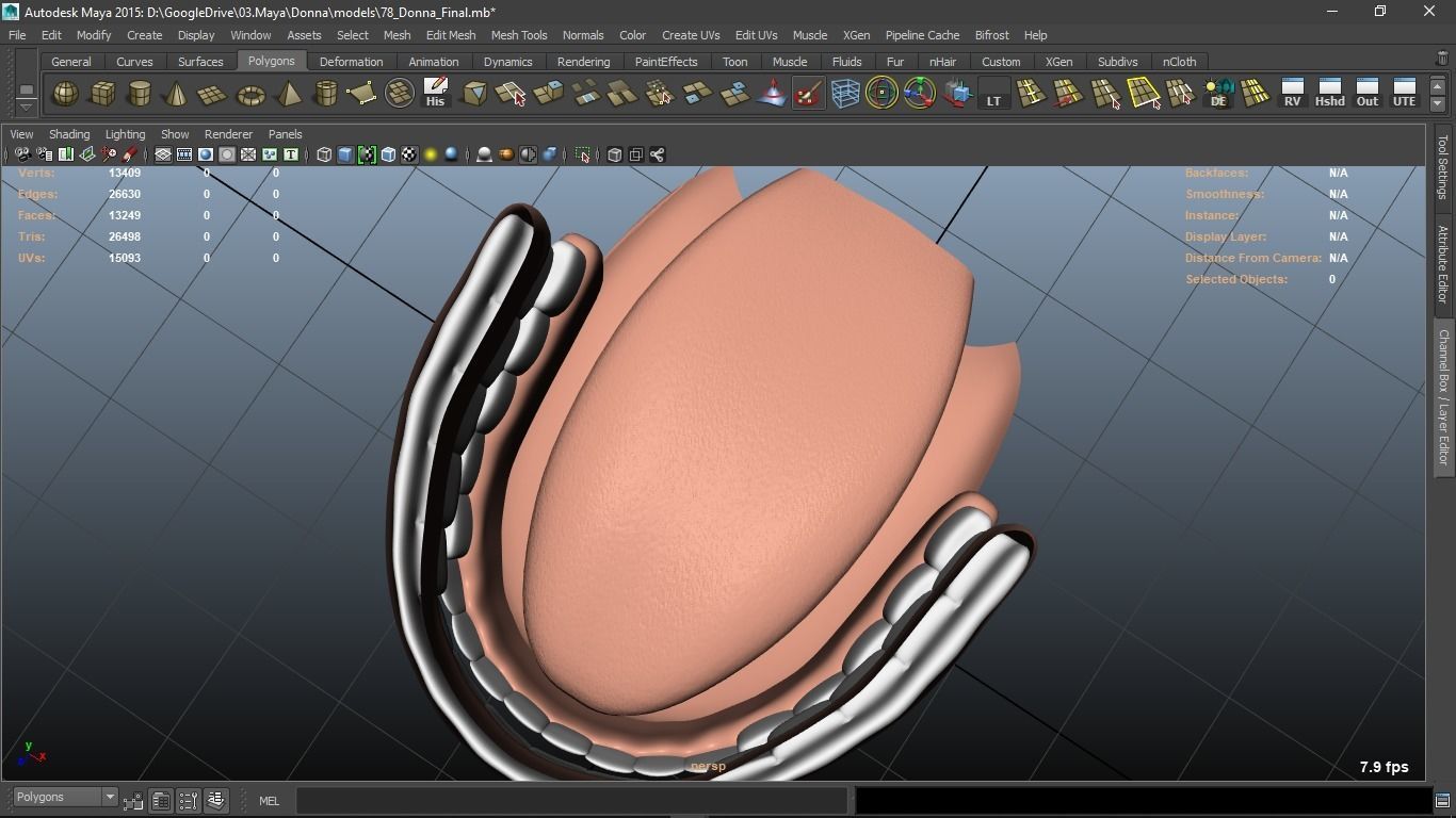 Donna cartoon Female character  3D print ready 3D model_54