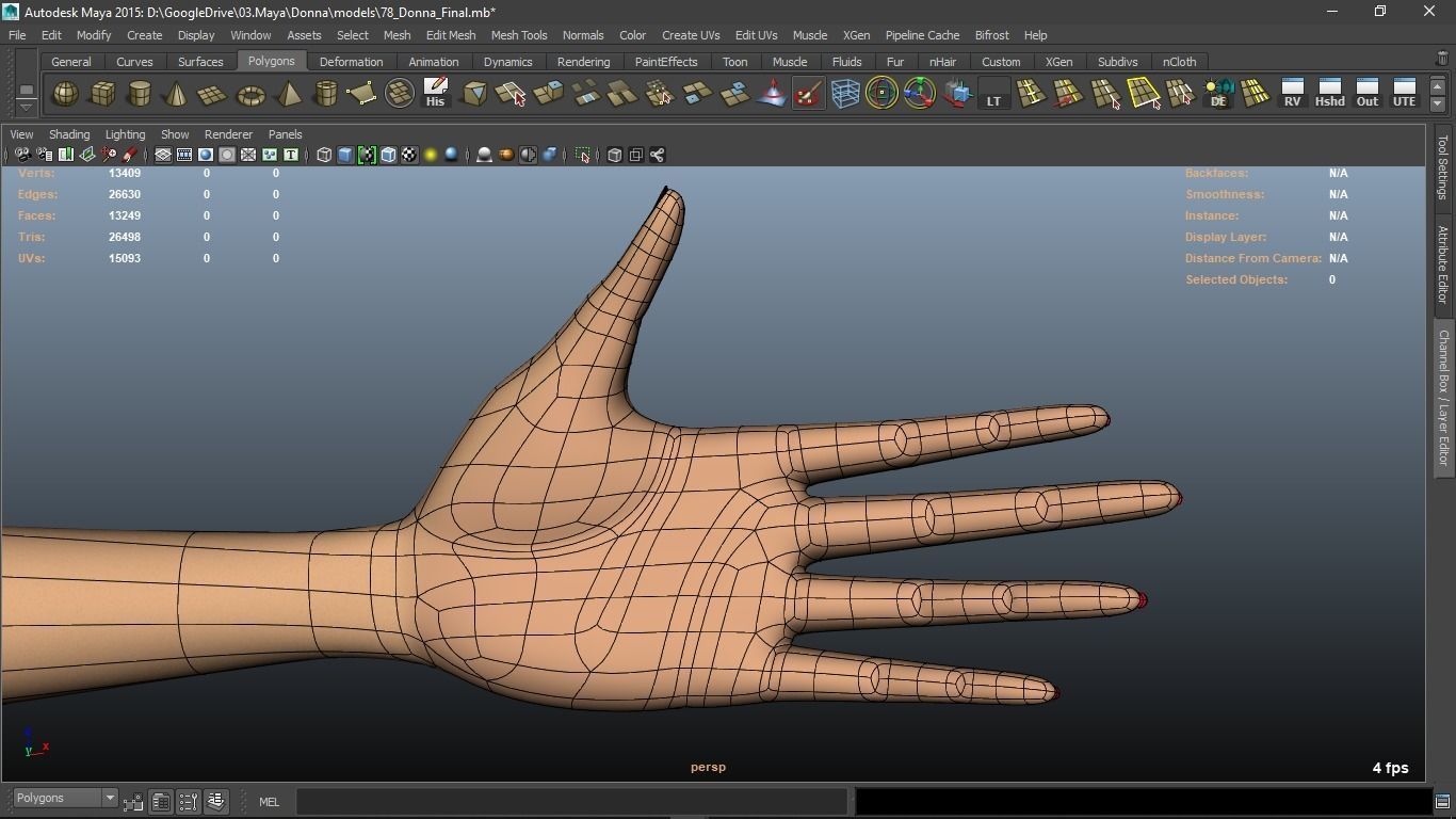 Donna cartoon Female character  3D print ready 3D model_41
