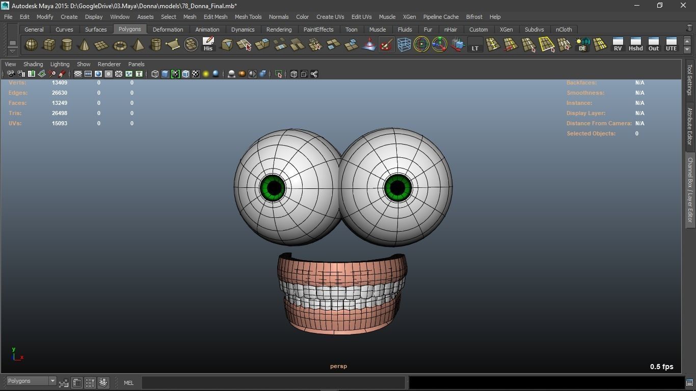 Donna cartoon Female character  3D print ready 3D model_53