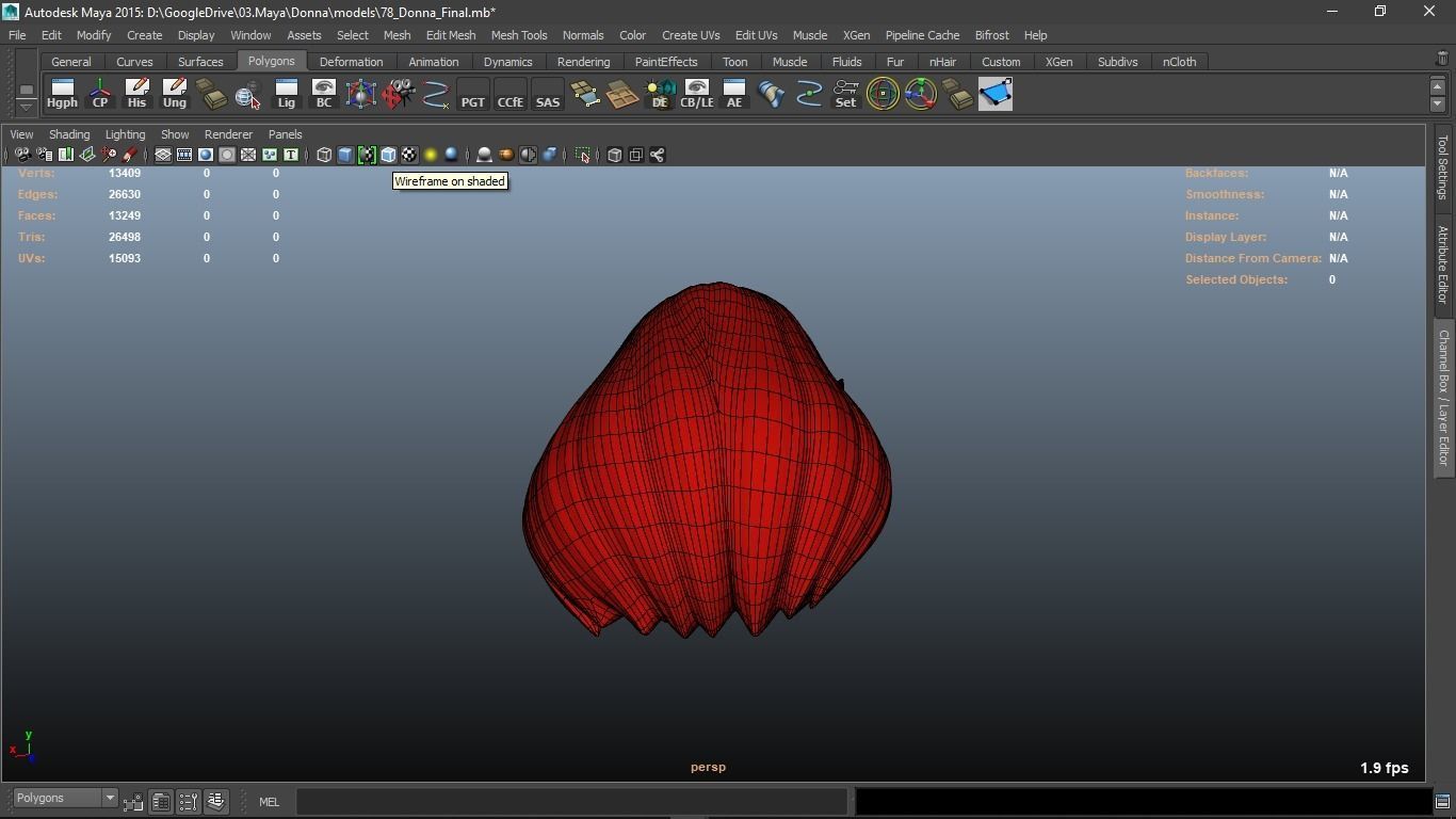 Donna cartoon Female character  3D print ready 3D model_88