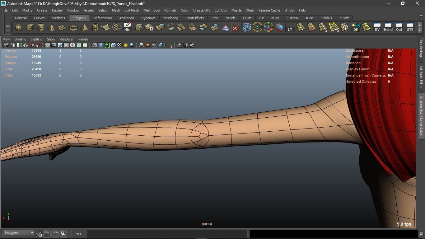 Donna cartoon Female character  3D print ready 3D model_61