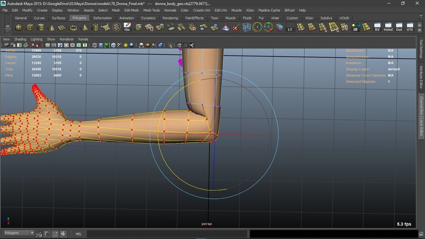Donna cartoon Female character  3D print ready 3D model_64