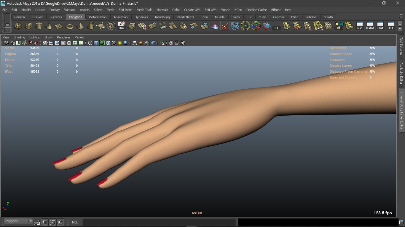 Donna cartoon Female character  3D print ready 3D model_42