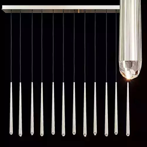 Restoration Hardware AQUITAINE LINEAR CHANDELIER 60 Nickel