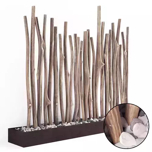 Branch old tree fundament pebble