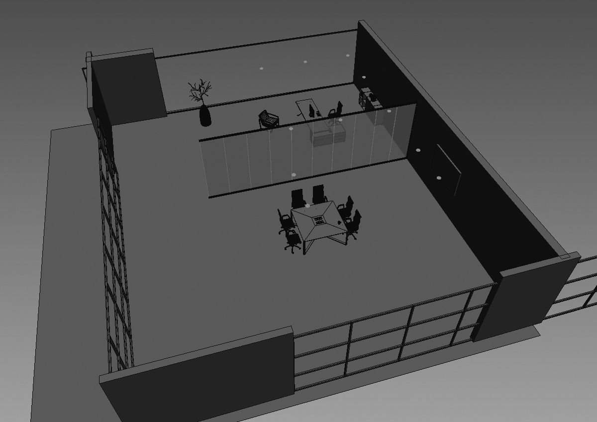 meeting room cd166 a06 3D model_14