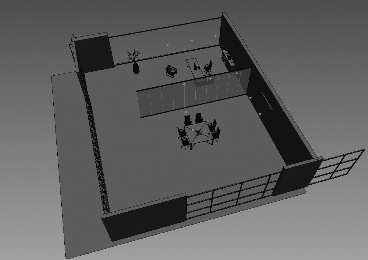 meeting room cd166 a06 3D model_7