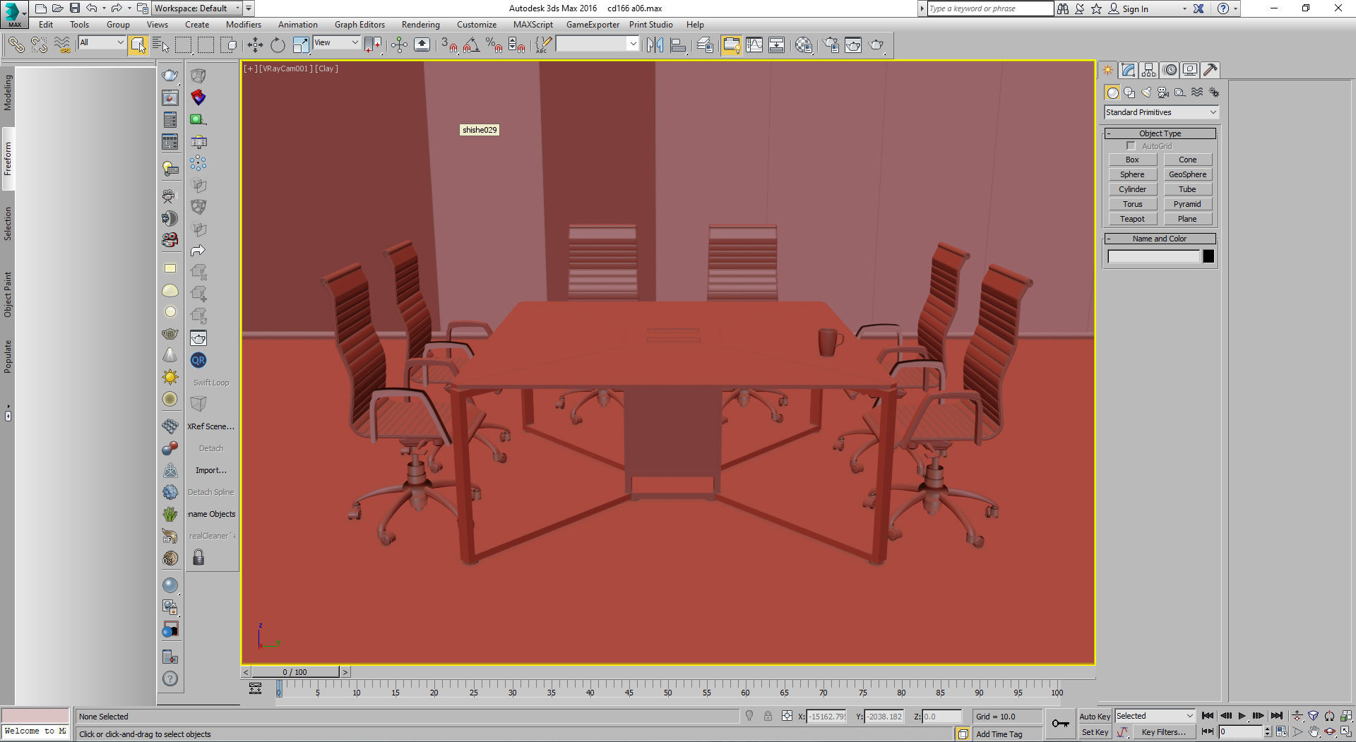 meeting room cd166 a06 3D model_2