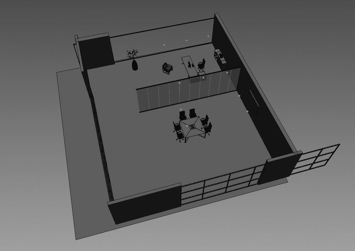 meeting room cd166 a06 3D model_4