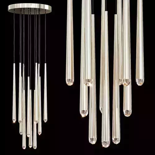 Restoration Hardware AQUITAINE ROUND CHANDELIER 18 Nickel