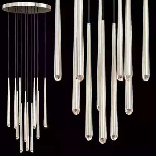 Restoration Hardware AQUITAINE ROUND CHANDELIER 24 Nickel